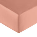 Satin Uni - Drap Housse - Rouille