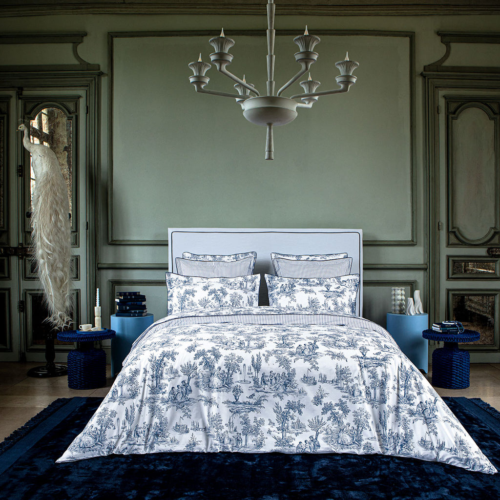 Galante - Flat Sheet - Navy Blue