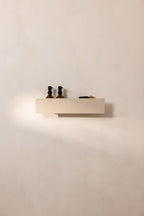 Duschablage SHEA in puristischem Design, ideal für Dusche und Bad, organisiert Pflegeprodukte stilvoll.