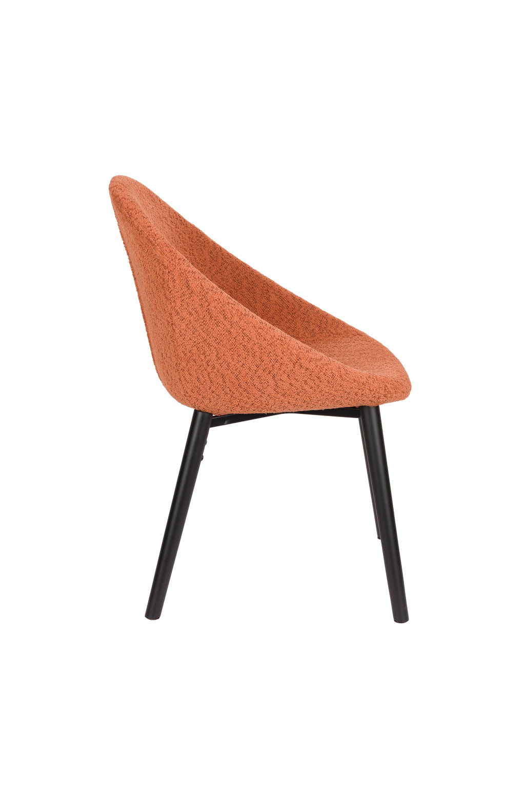 Fenna - Chaise - Polyester - Rouge Terracotta