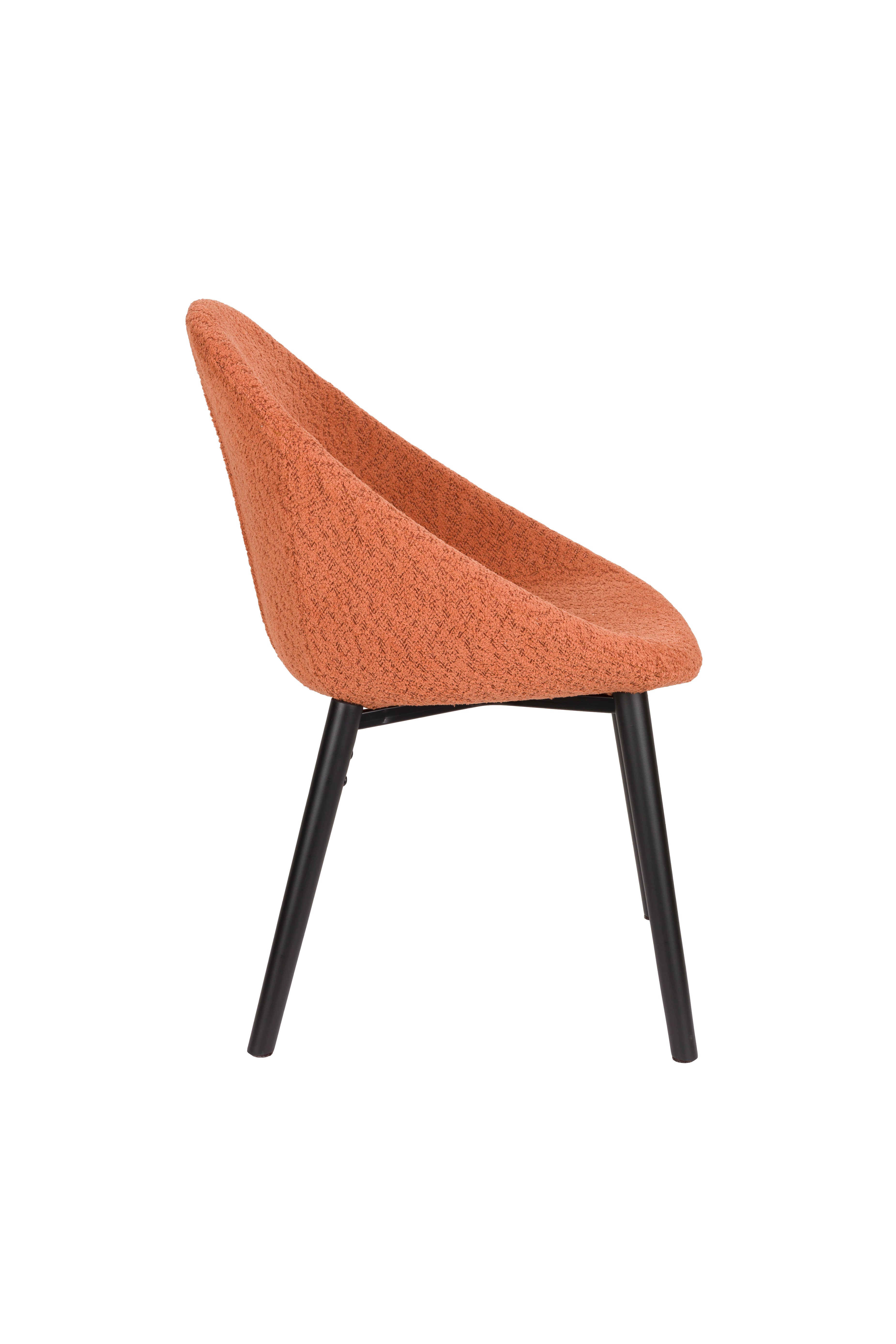 Fenna - Chaise - Polyester - Rouge Terracotta
