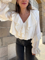 Iris Blouse Ecru