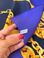 Céline Scarf – Gold Chains and Medallions