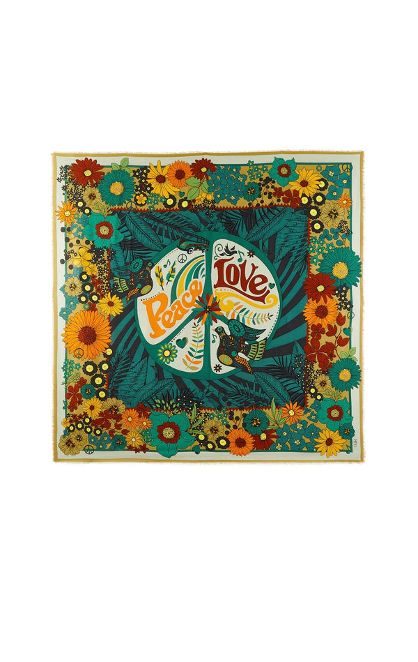 Foulard Peacelove Vert