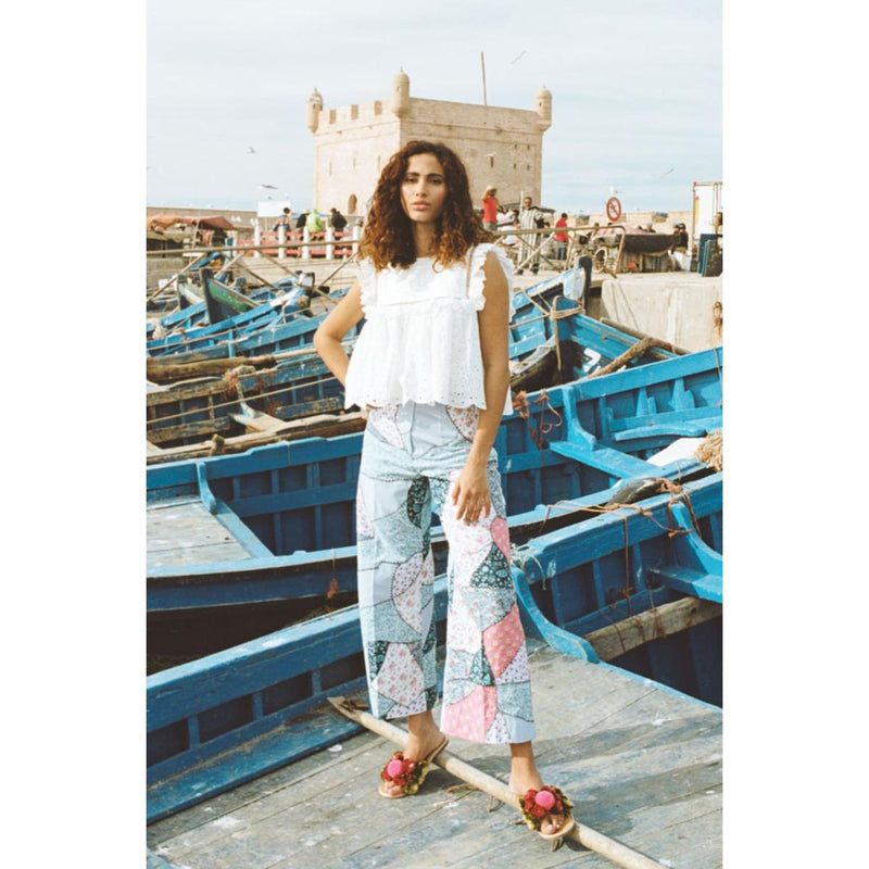 Pantalones de patchwork - Patchwork