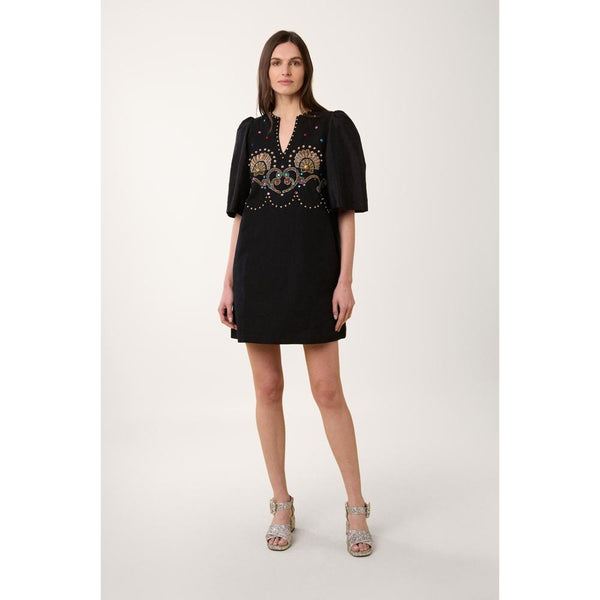 Vestido corto Shell - Negro - Mujer