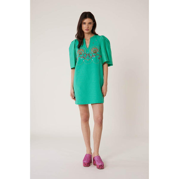 Vestido corto Shell - Verde - Mujer