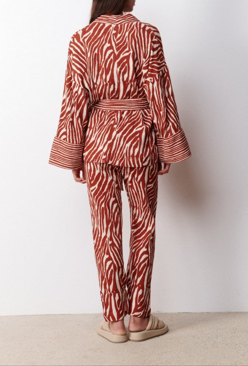 Kimono Court Ingrida - Rouille