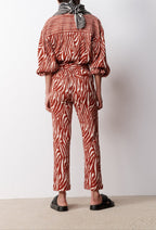 Pantalon Droit Ingrida - Rouille
