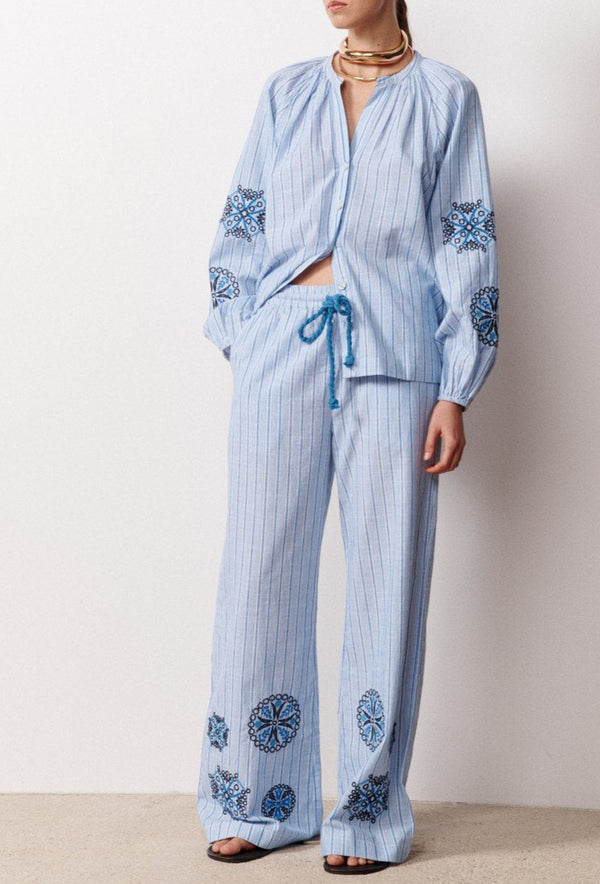 Wijde broek Gloria - Blauw