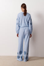 Pantalon Large Gloria - Bleu