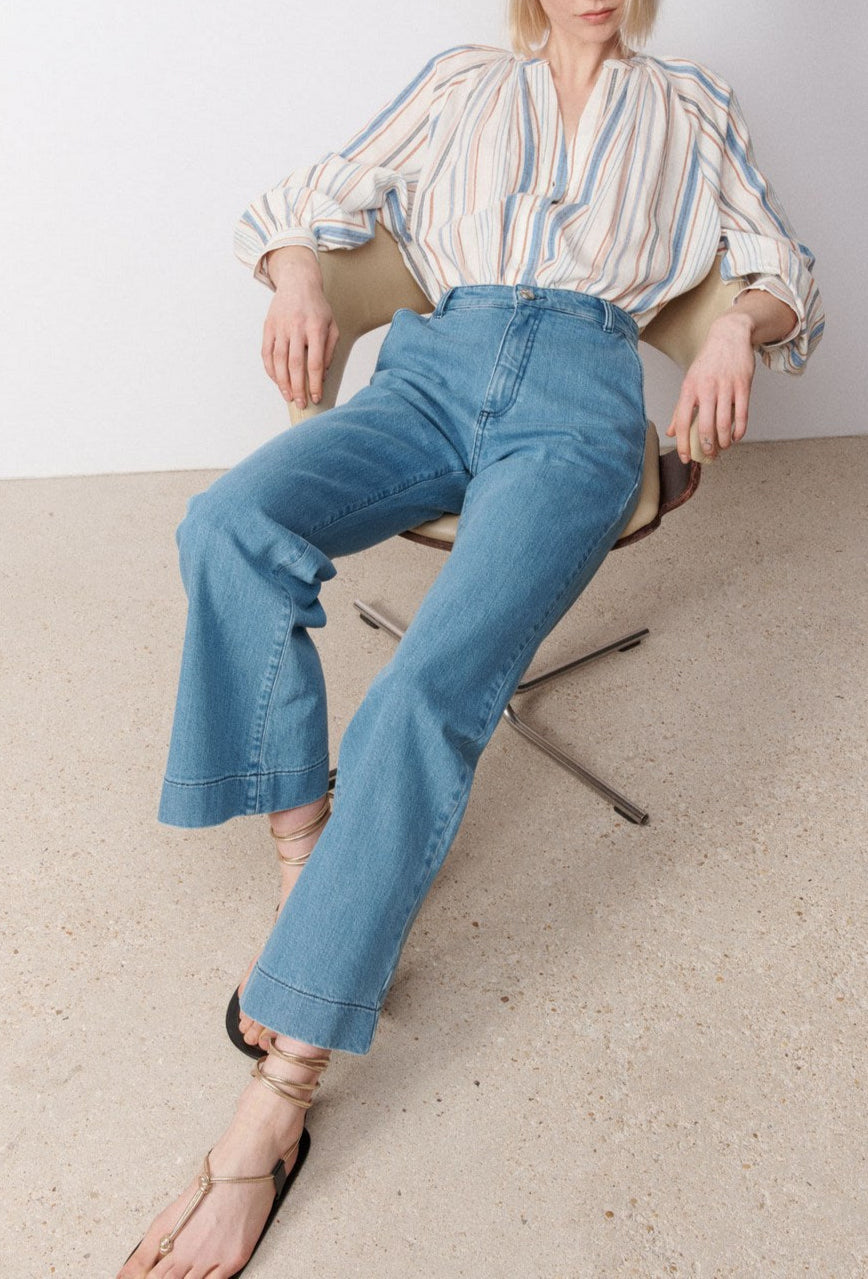 Pantalon Flared Theresa - Denim