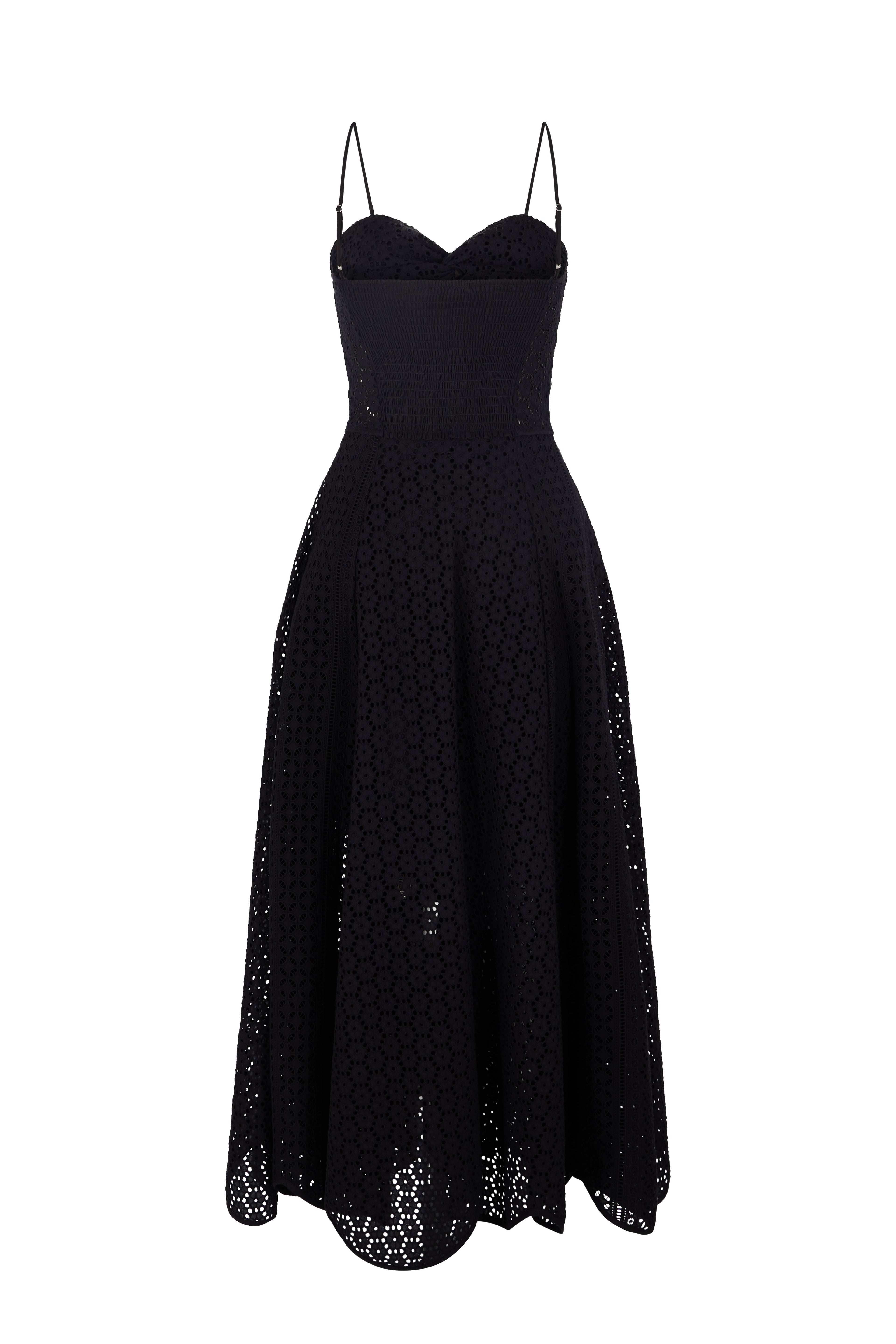 Santa Barbara Lace Bustier Dress - Black