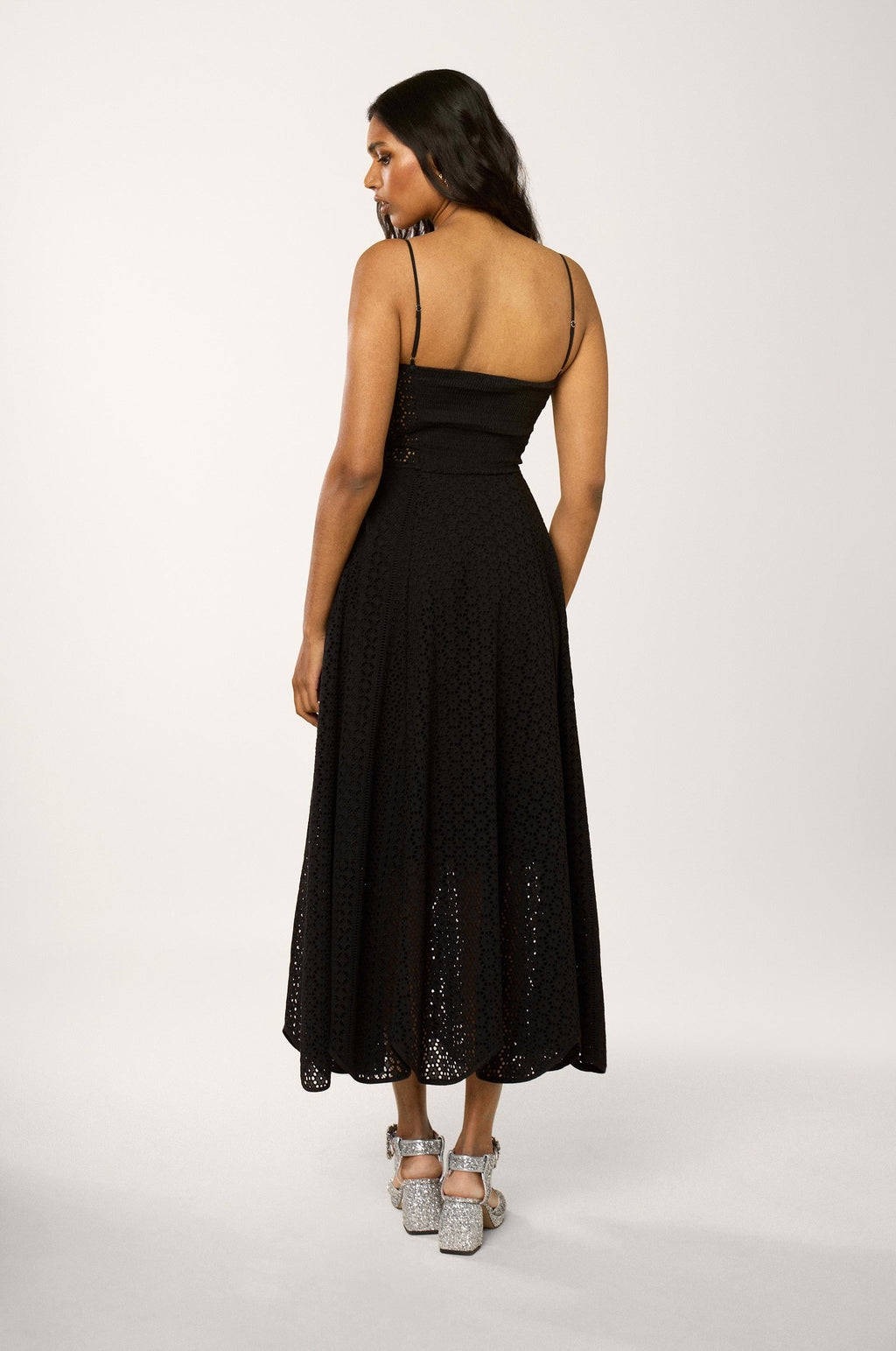 Santa Barbara Lace Bustier Dress - Black