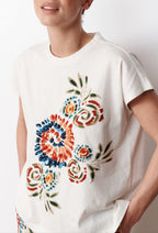 T-Shirt Paillettes Lola - Blanc