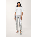 Vinyl Trousers - Silver - Women