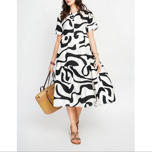Robe - Blanc/Noir