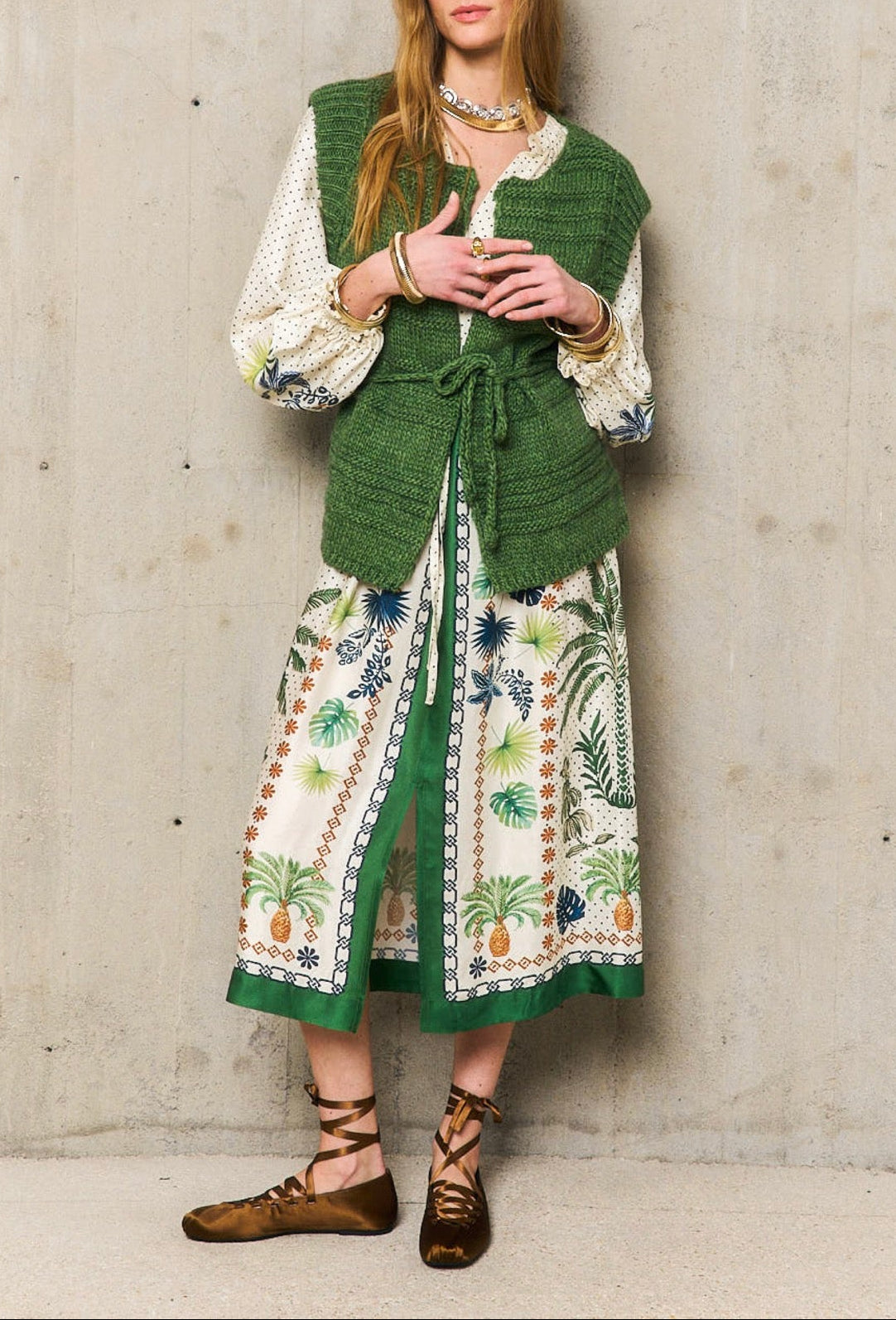 Kristy Sleeveless Cardigan - Mekong