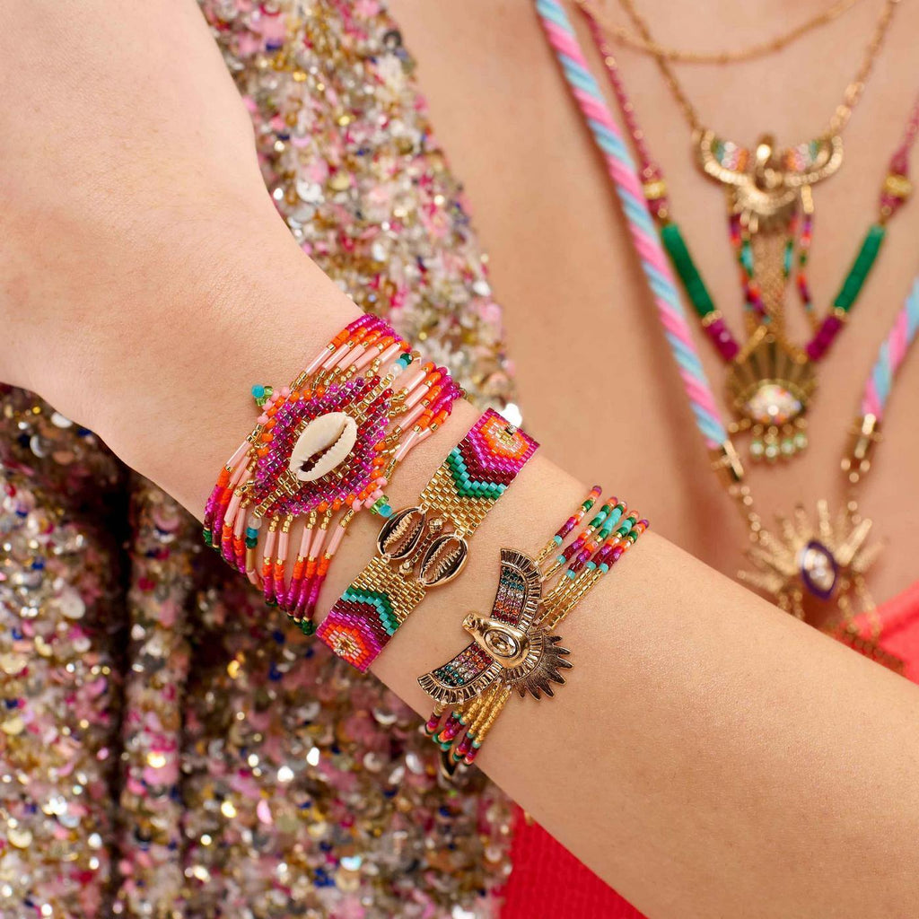 Chokohona Cuff Jewellery - Fuchsia