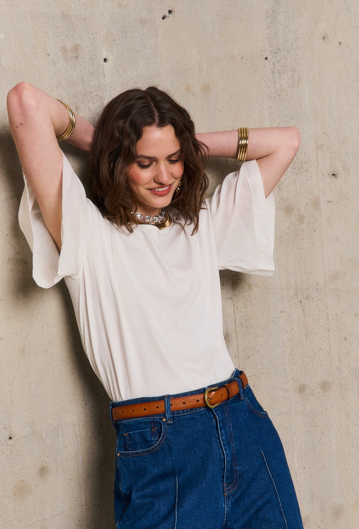 Sabrina Kortærmet T-Shirt - Hvid