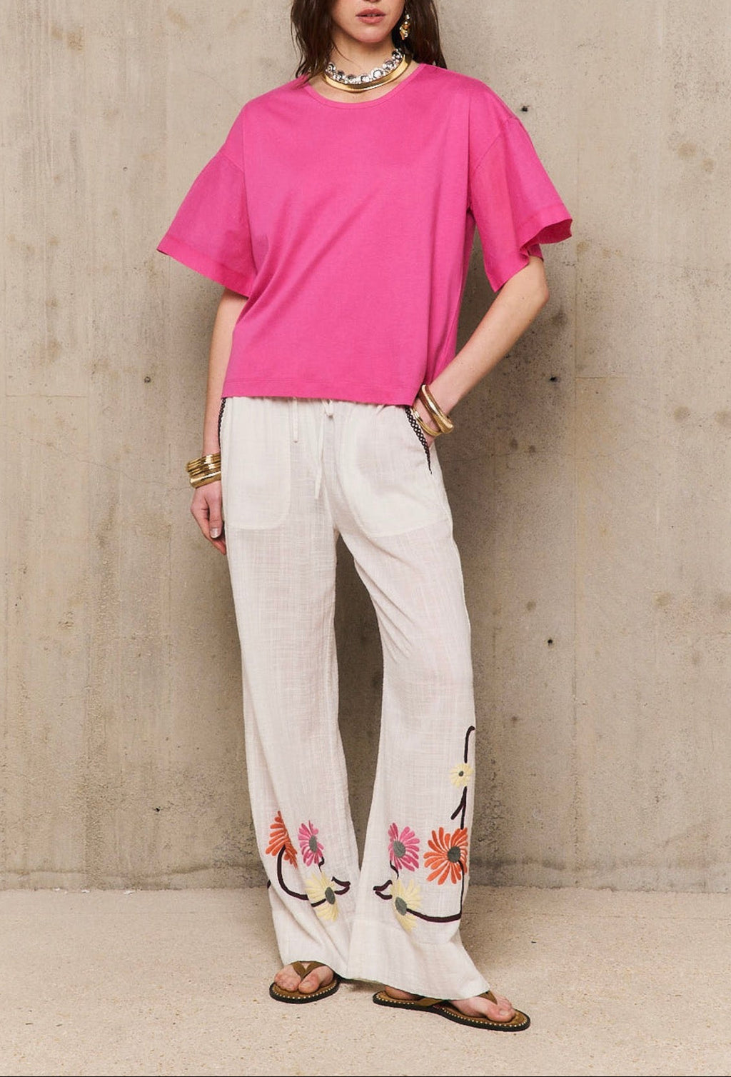 T-Shirt Km Sabrina - Roze