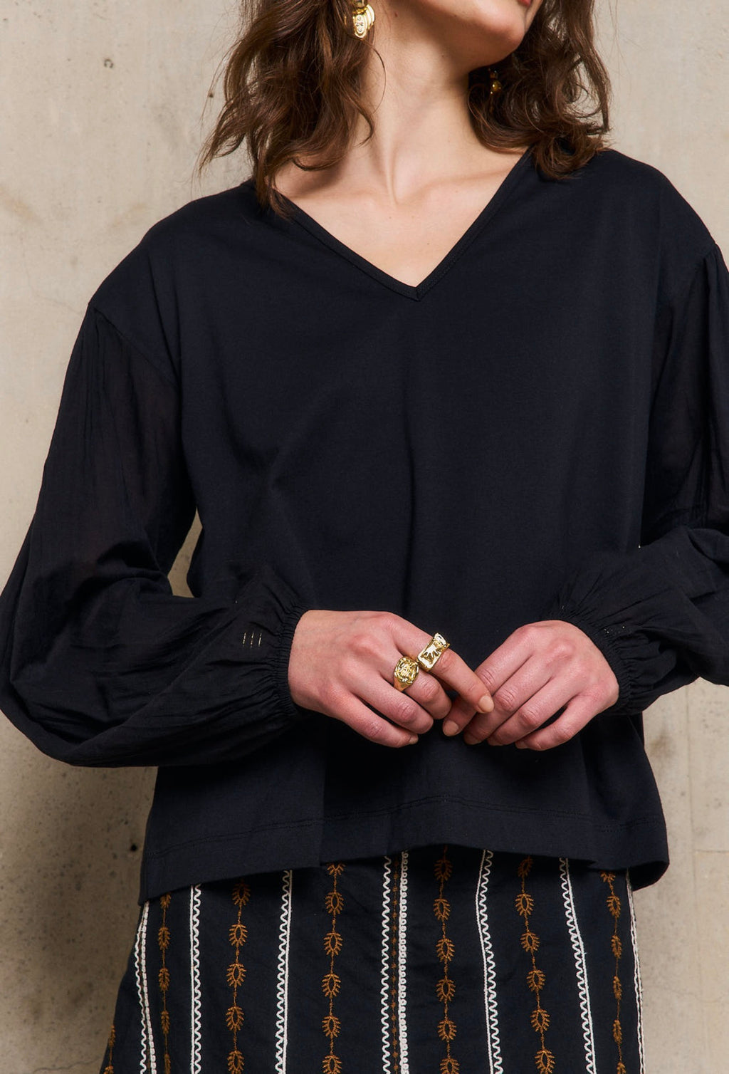 Camiseta Ml Sabrina - Negro