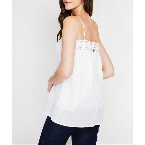 Top con tirantes - Blanco