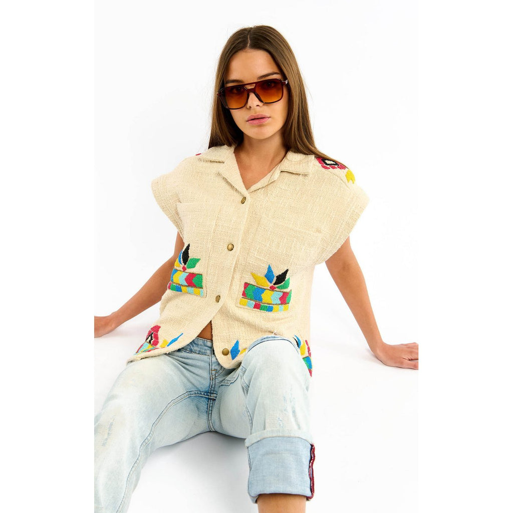 Vestes Sans Manches Ezekiel - Ecru - Beige