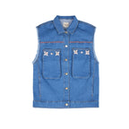 Vestes en Jean Sans Manches Flyn - Bleu