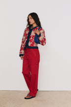 Juliette Worker Trousers - Red