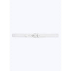 Fursac - Ceinture Tissée En Coton Et Cuir - Blanc