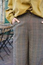 Pantalón Pablo Cuadros Marrones