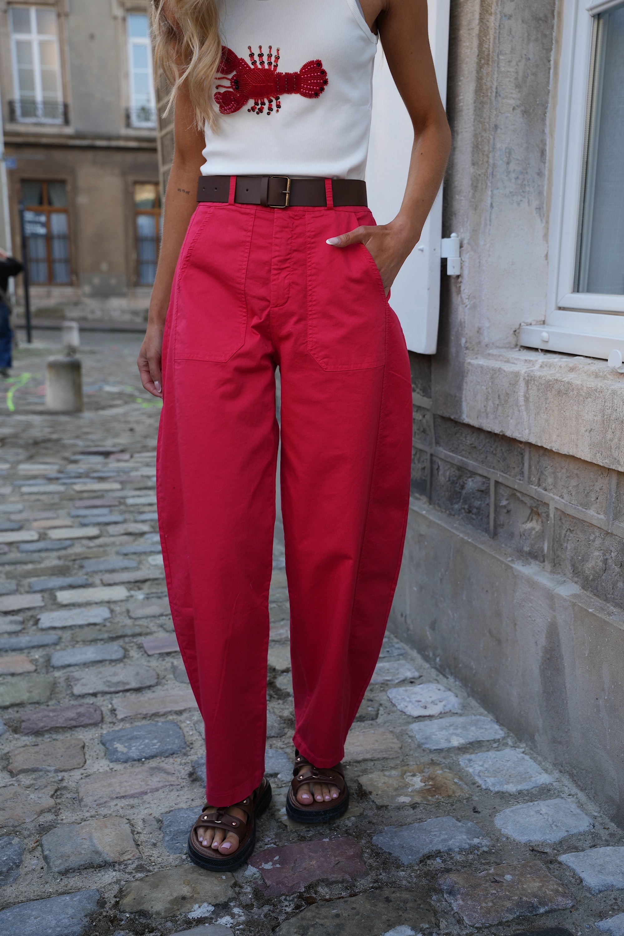 Pantalones Jay Balloon - Rojo