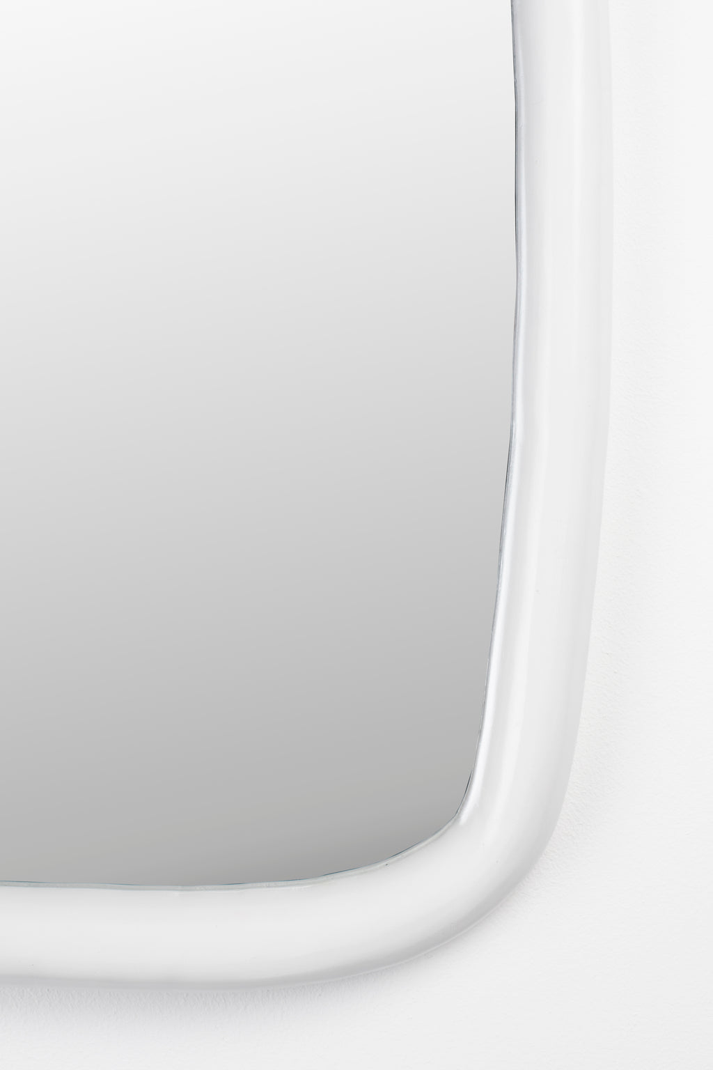 Looks M - Mirror - Mango wood - Off-White