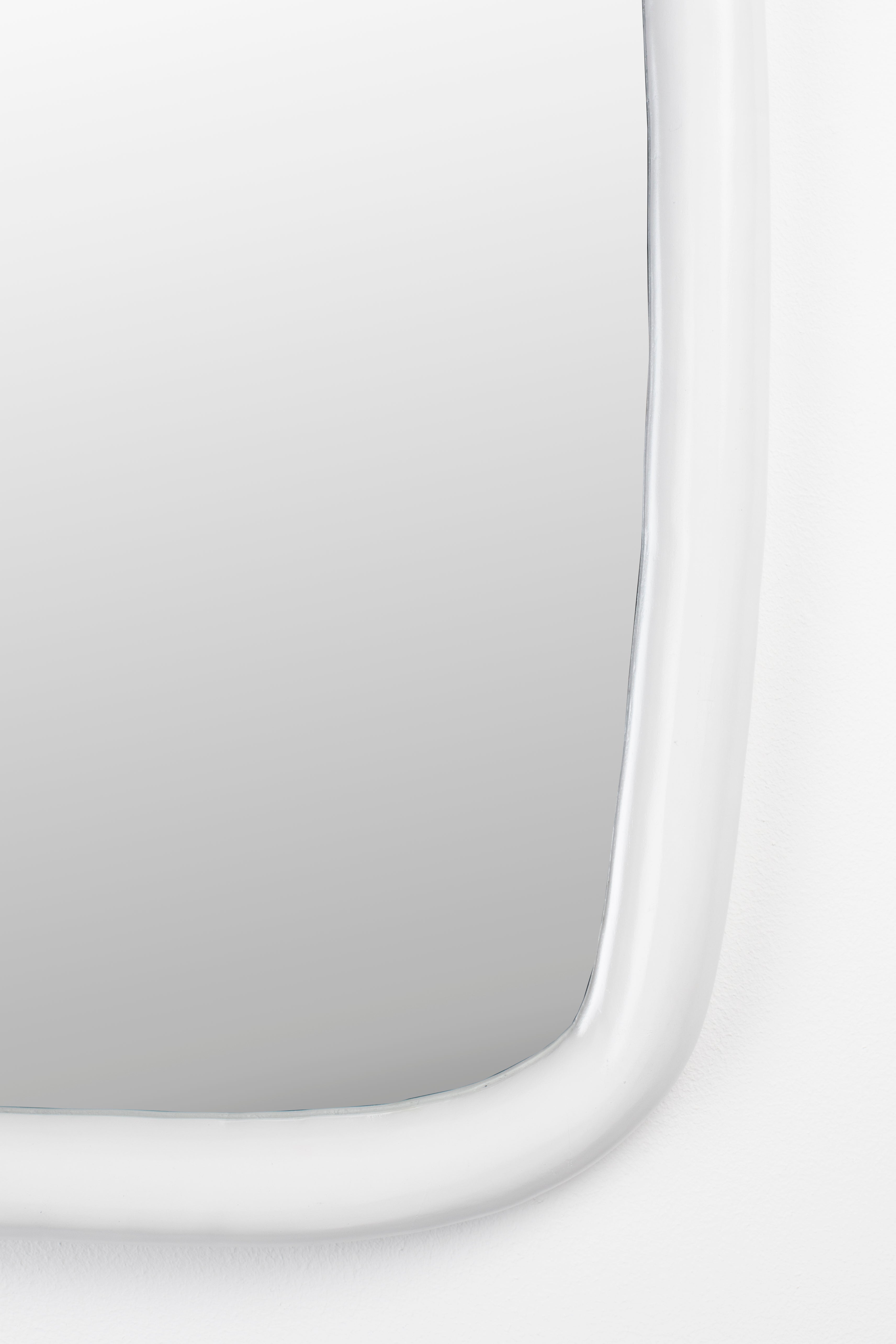 Looks M - Mirror - Mango wood - Off-White