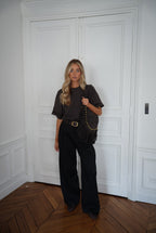 Achille Straight Pants - Black