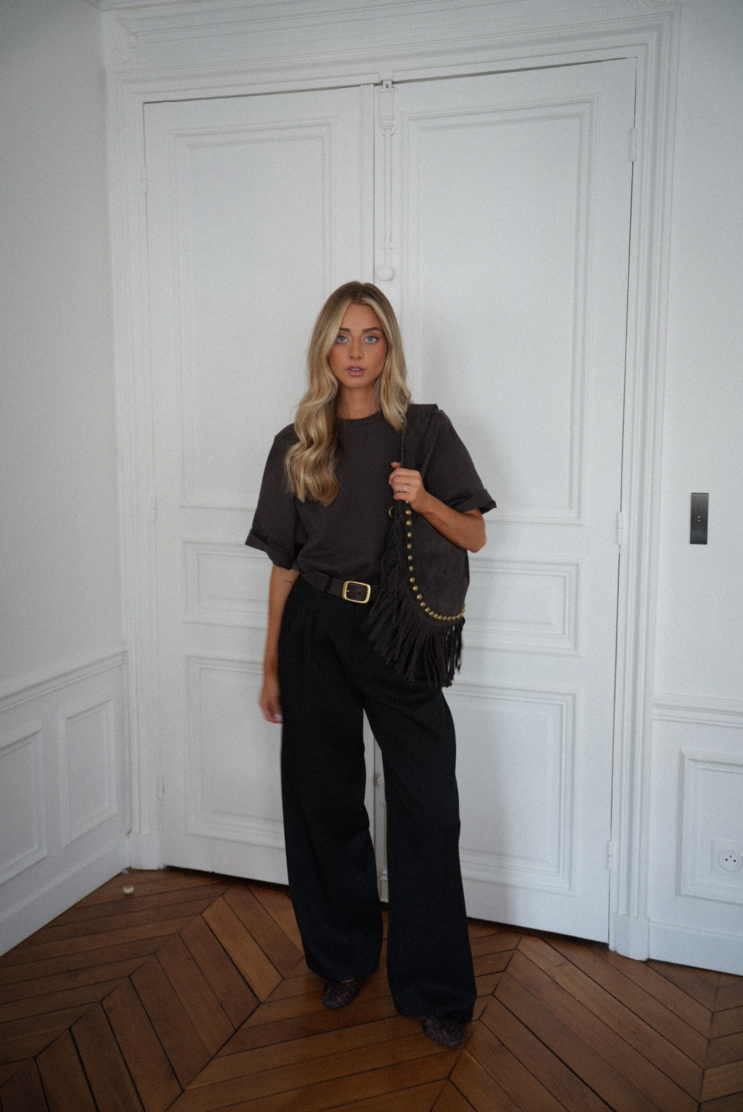 Achille Straight Pants - Black