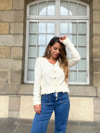 Emma Cardigan Ecru
