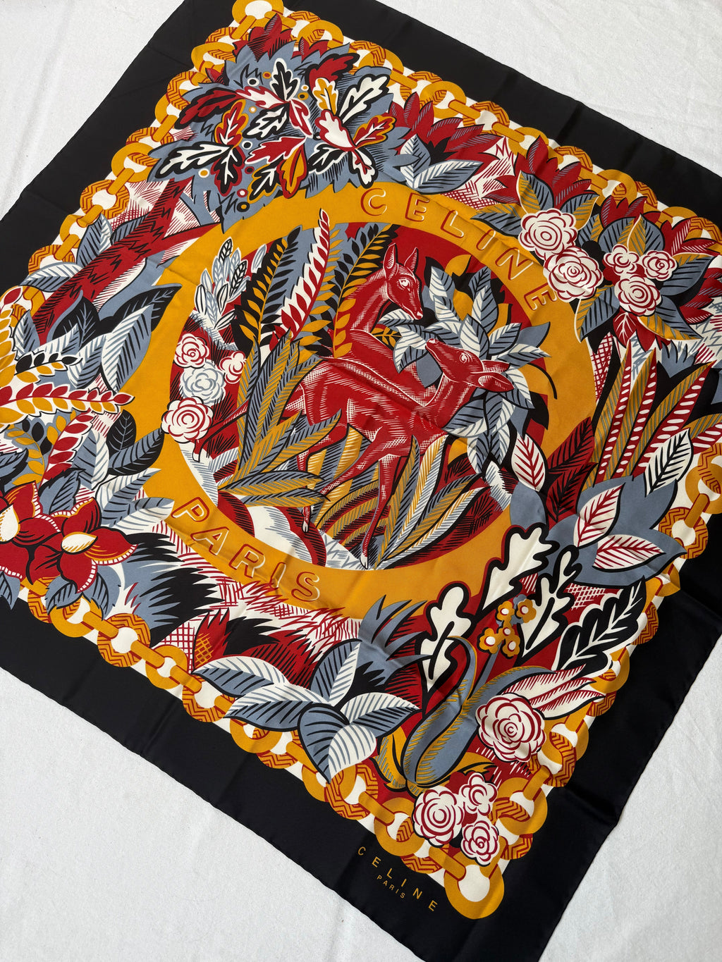 Céline Scarf – Foliage Pattern