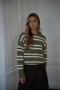 Pull Rayé Odile - Vert