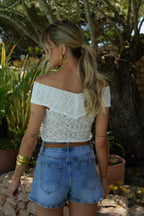 Catia Lace Top - White