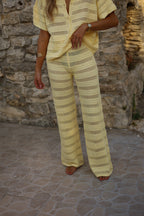 Pantalon Crochet Colombine - Jaune