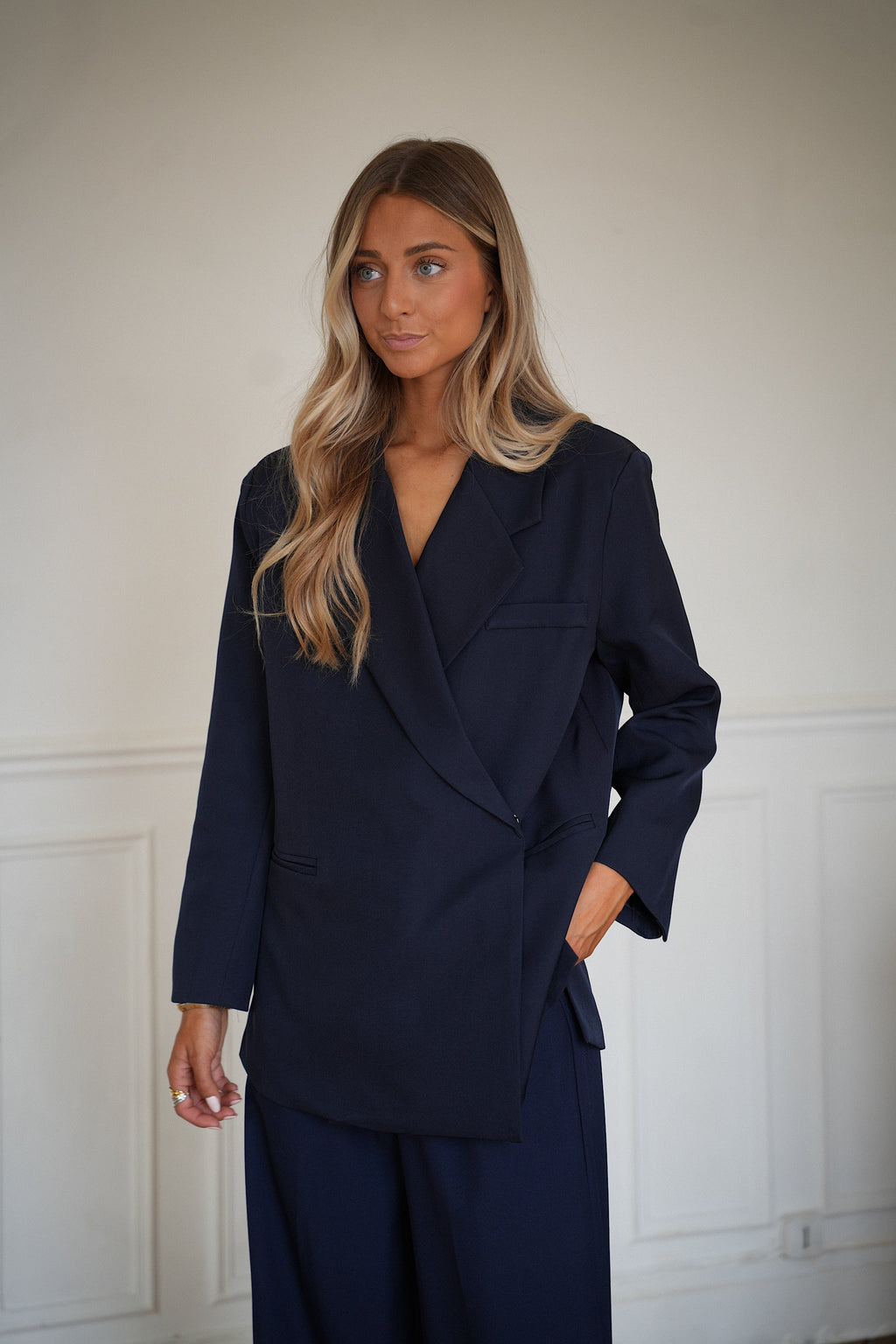 Blazer extragrande Shana - Azul marino
