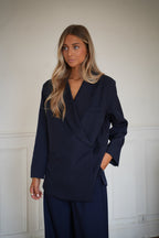 Blazer extragrande Shana - Azul marino