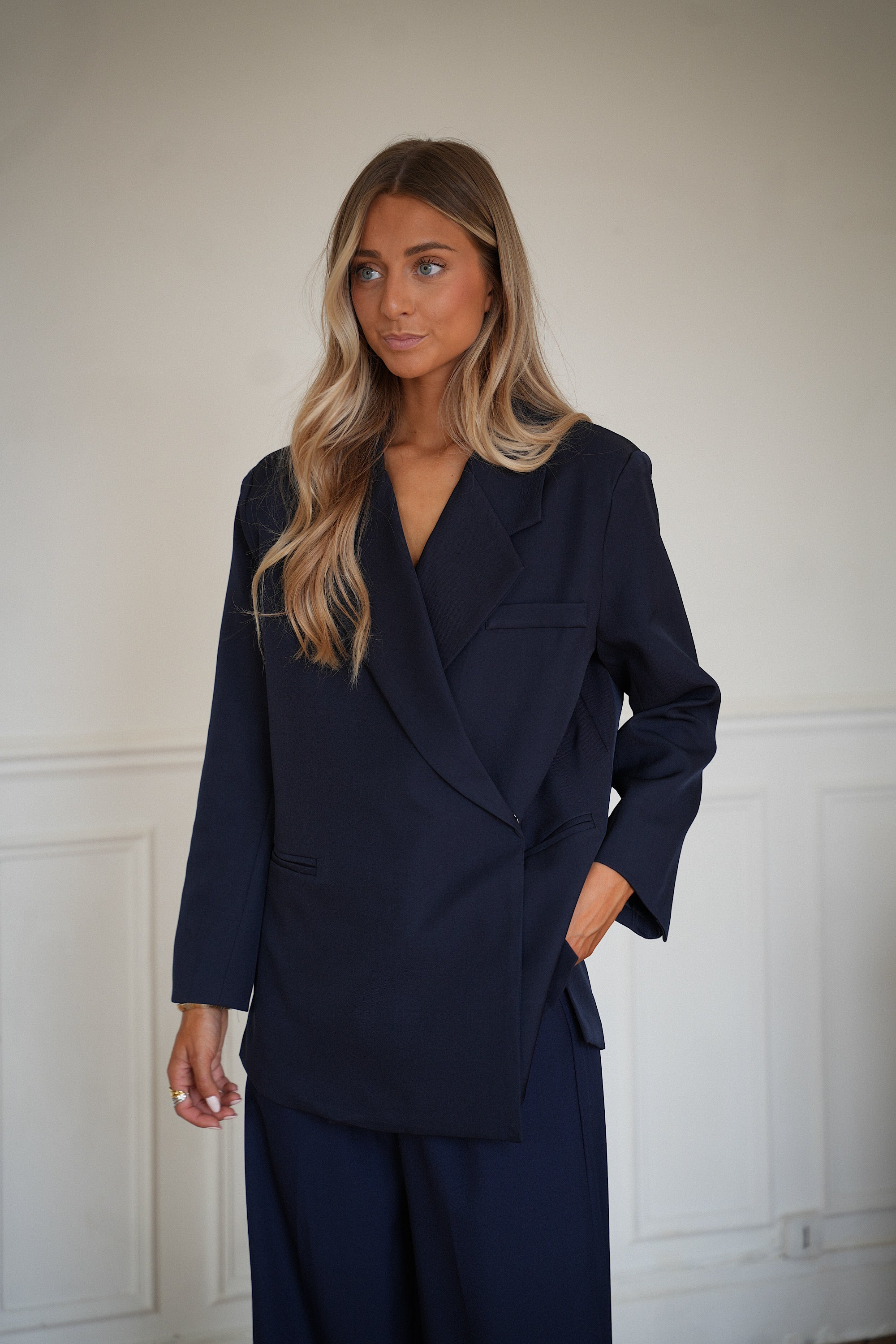 Blazer extragrande Shana - Azul marino