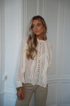 Talina Fluid Blouse - Cream