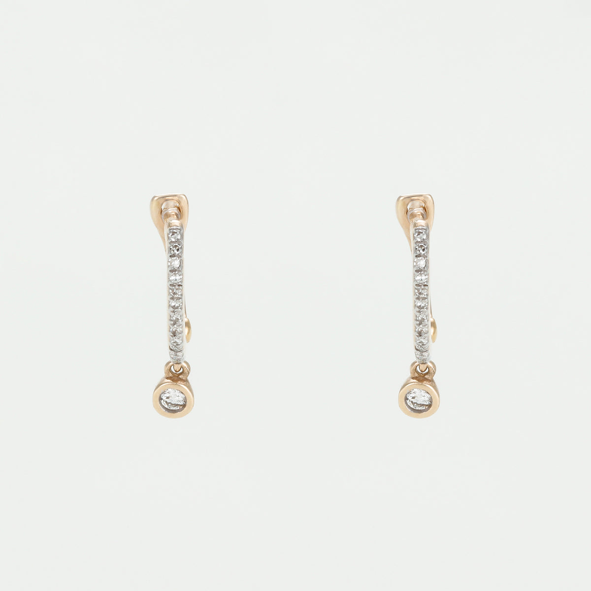Boucles D'Oreilles "Créoles Charms" D0,1/30Ct