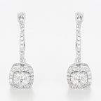Pendientes "Quadra" D0.30/72 - Oro blanco 375/1000