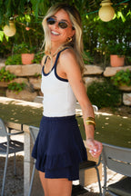 Lola Short Skirt - Navy