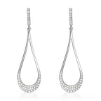 Pendientes “Preciosas Gotas de Amor” D0.29/80 – Oro Blanco 375/1000